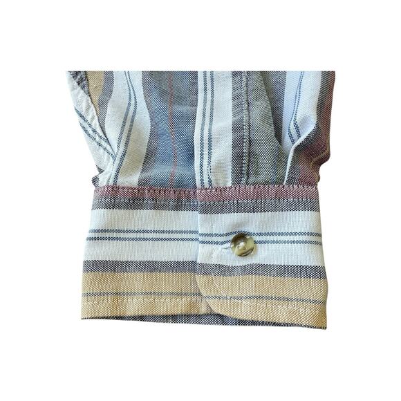 Loafers By Reed St James Mens Shirt Sz L Striped Wrinkle Resistant Long Sleeve - Picture 3 of 8